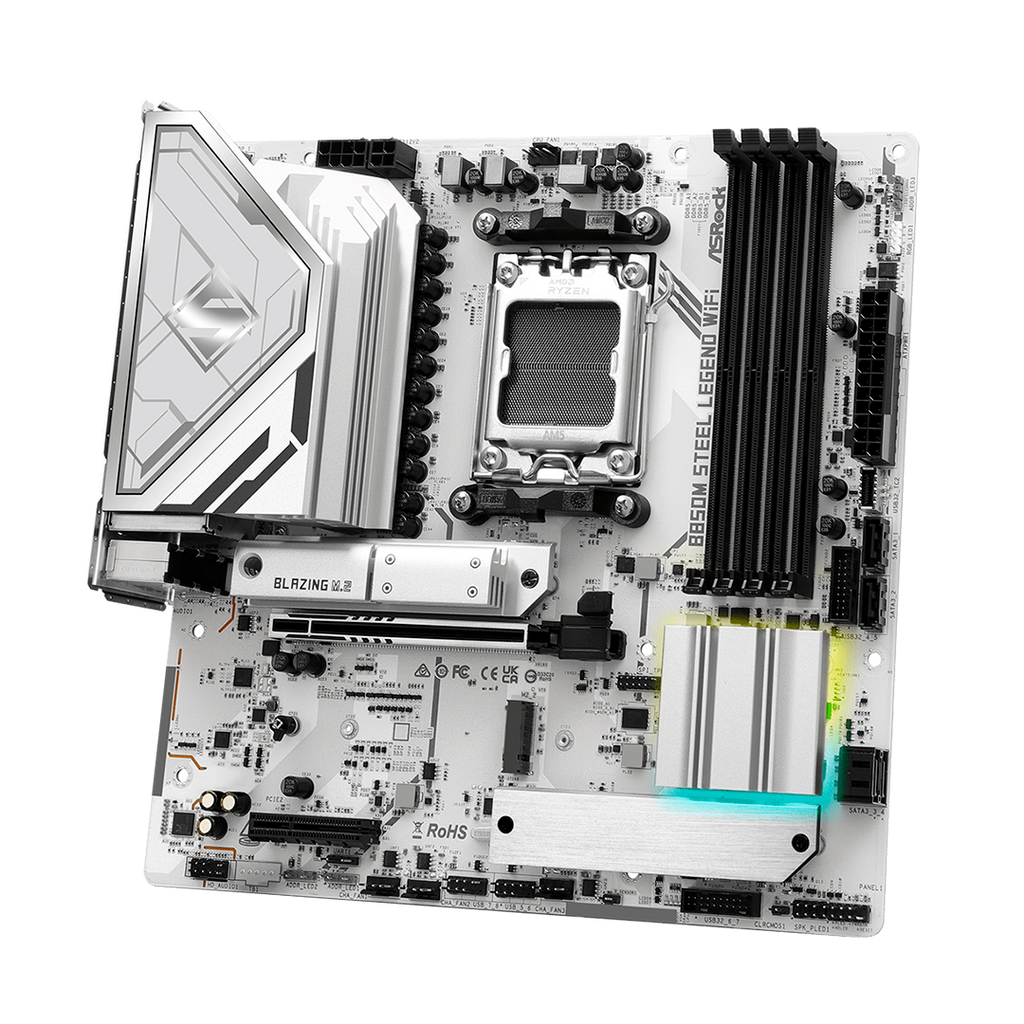 Tarjeta Madre Asrock B850M Steel Legend Wi-Fi AMD B850 AM5 DDR5 HDMI