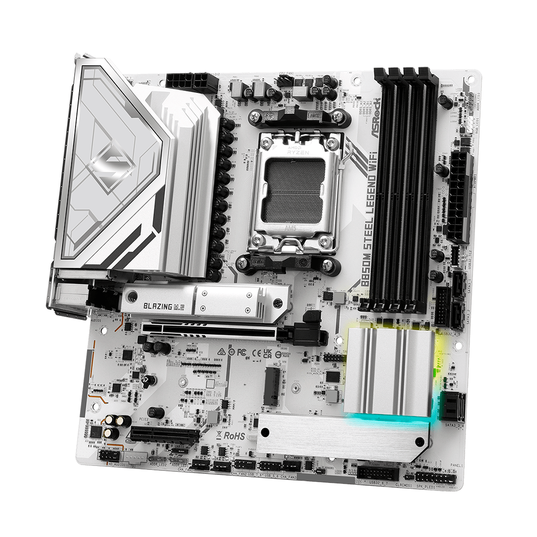 Tarjeta Madre Asrock B850M Steel Legend Wi-Fi AMD B850 AM5 DDR5 HDMI