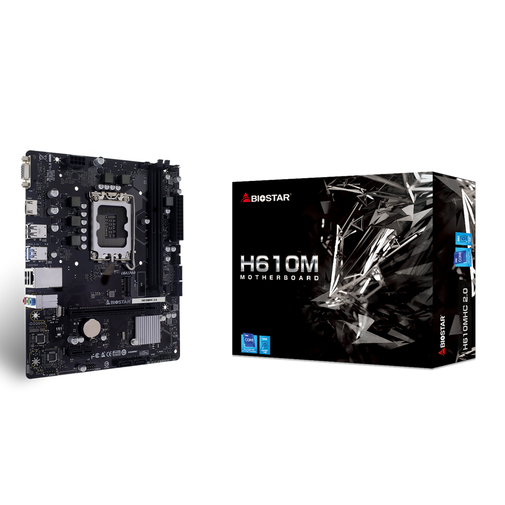 Tarjeta Madre Biostar H610MHC 2.0 Intel H610 DDR4 LGA1700 HDMI