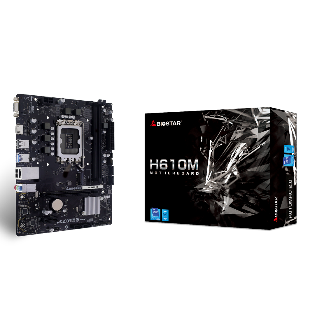 Tarjeta Madre Biostar H610MHC 2.0 Intel H610 DDR4 LGA1700 HDMI