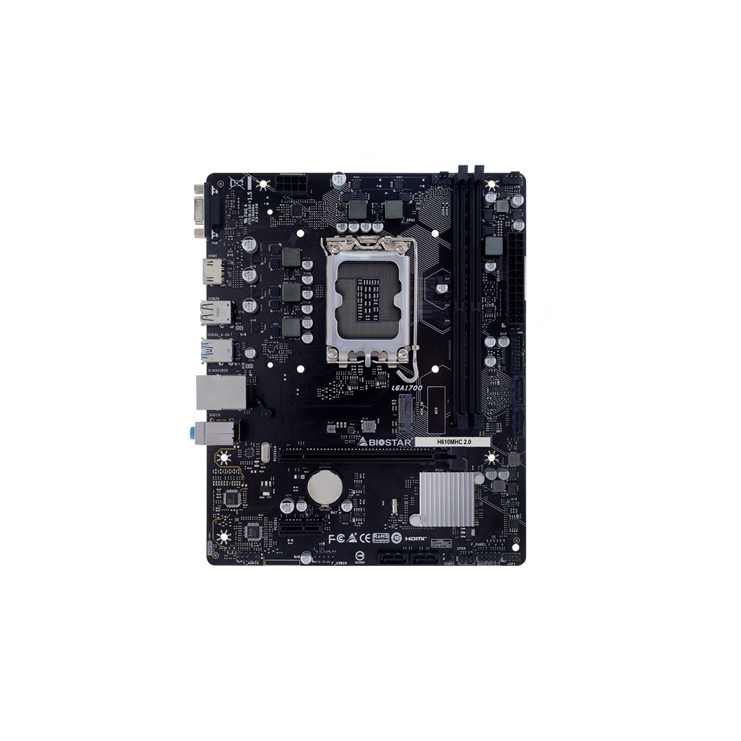 Tarjeta Madre Biostar H610MHC 2.0 Intel H610 DDR4 LGA1700 HDMI