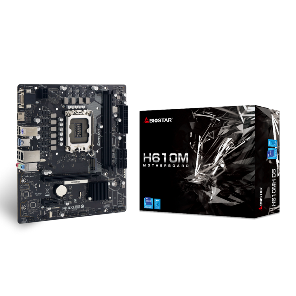 Tarjeta Madre Biostar H610MH D5 Intel H610 DDR5 HDMI