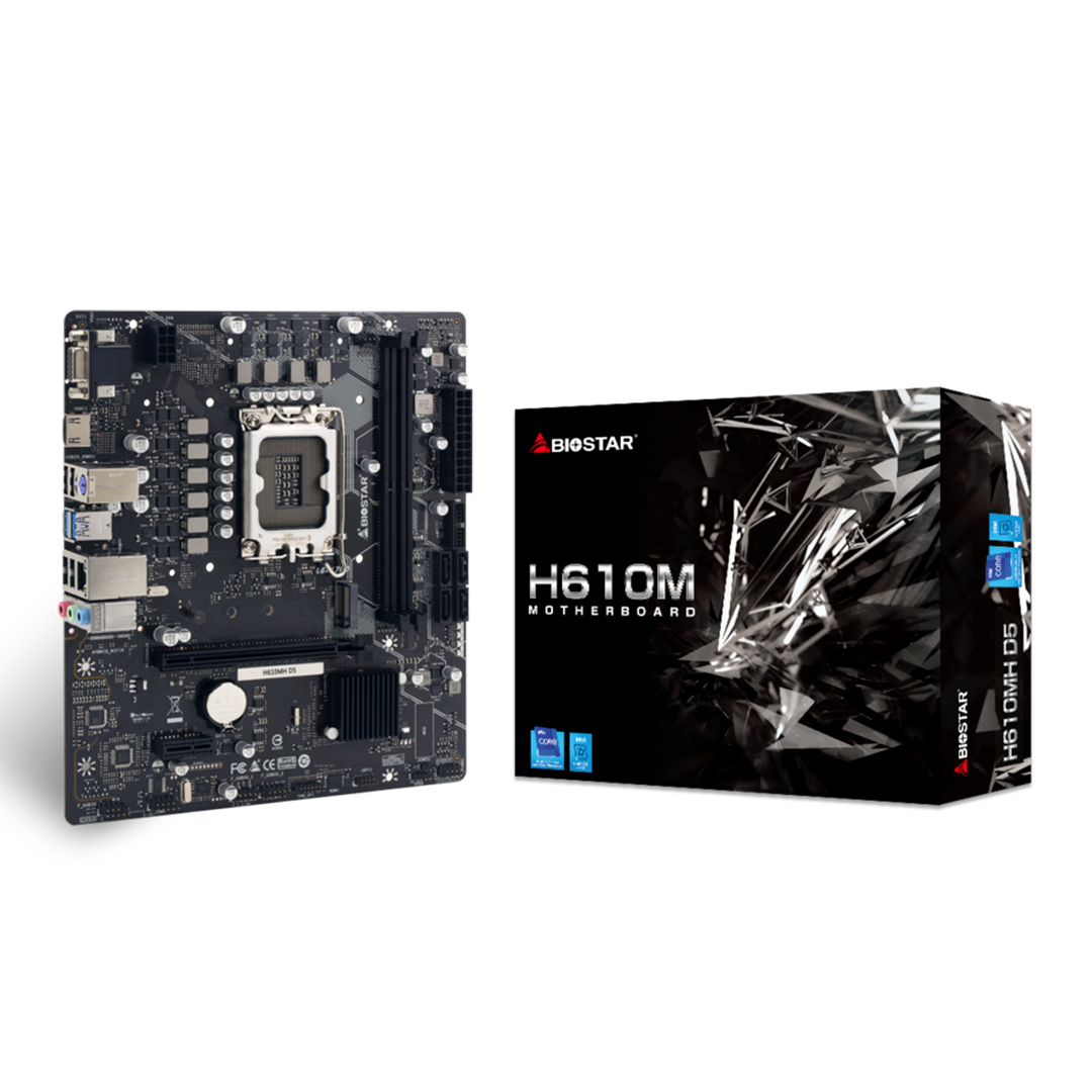 Tarjeta Madre Biostar H610MH D5 Intel H610 DDR5 HDMI