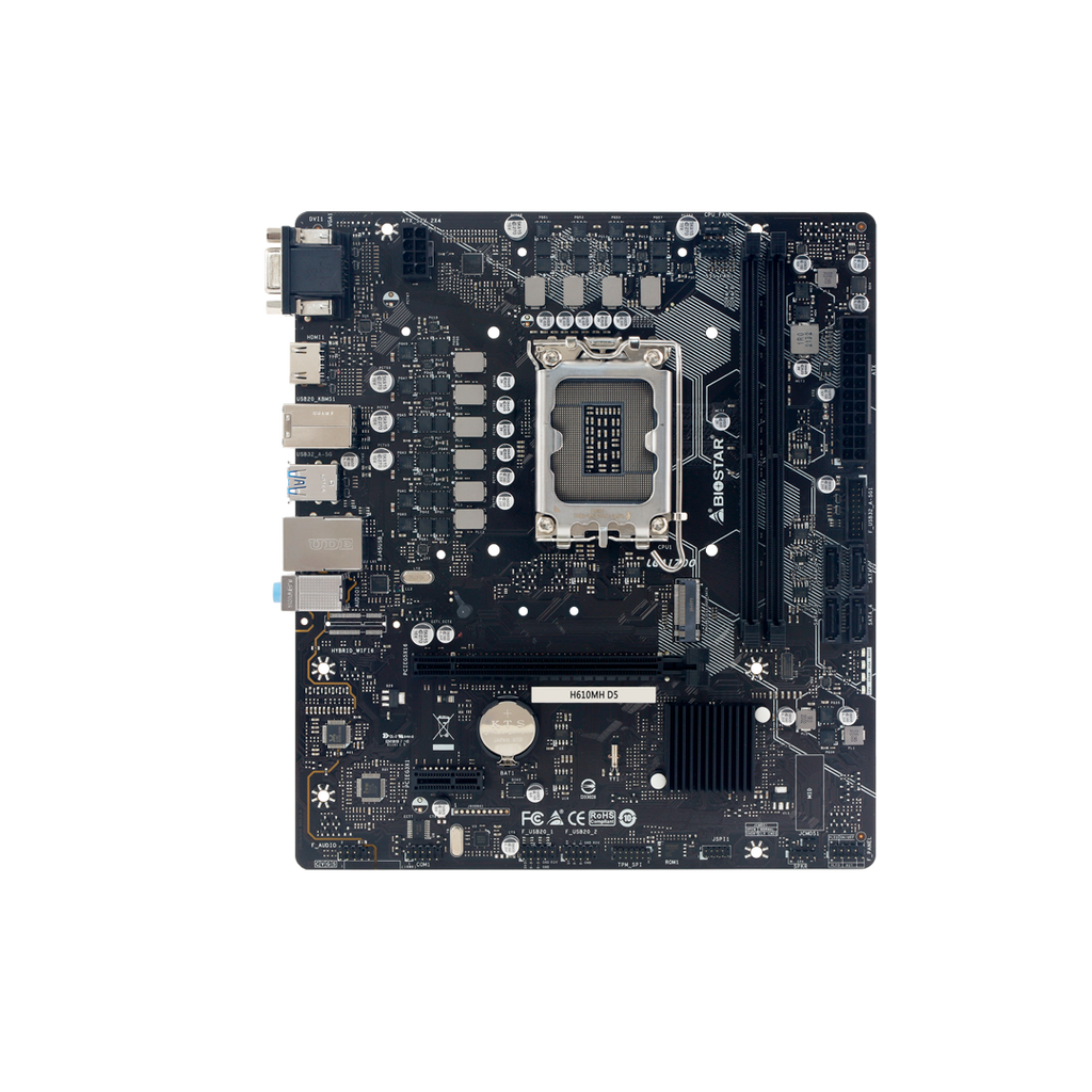 Tarjeta Madre Biostar H610MH D5 Intel H610 DDR5 HDMI