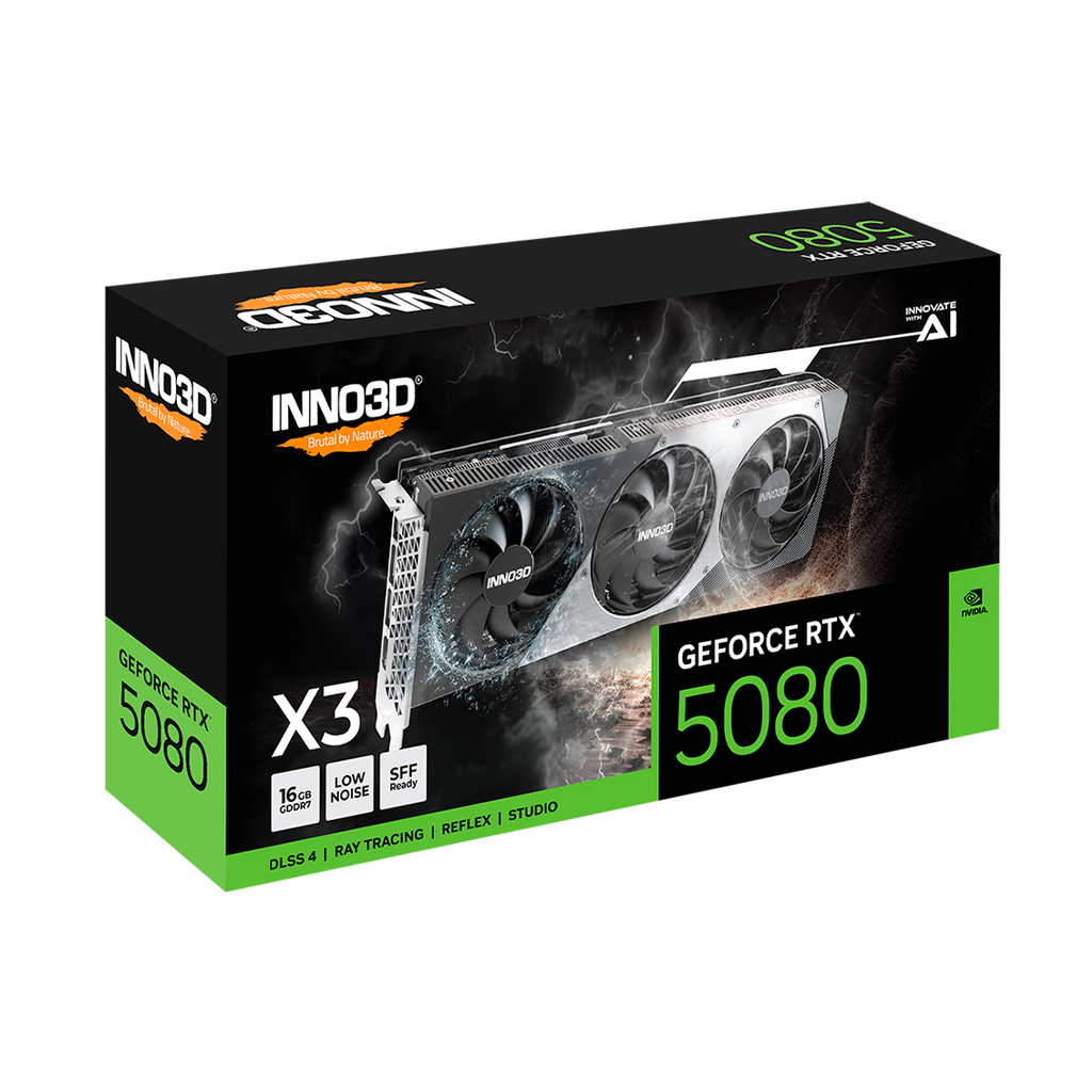 Tarjeta de Video Inno3D GeForce RTX 5080 X3 OC 16GB GDDR7 256-bit