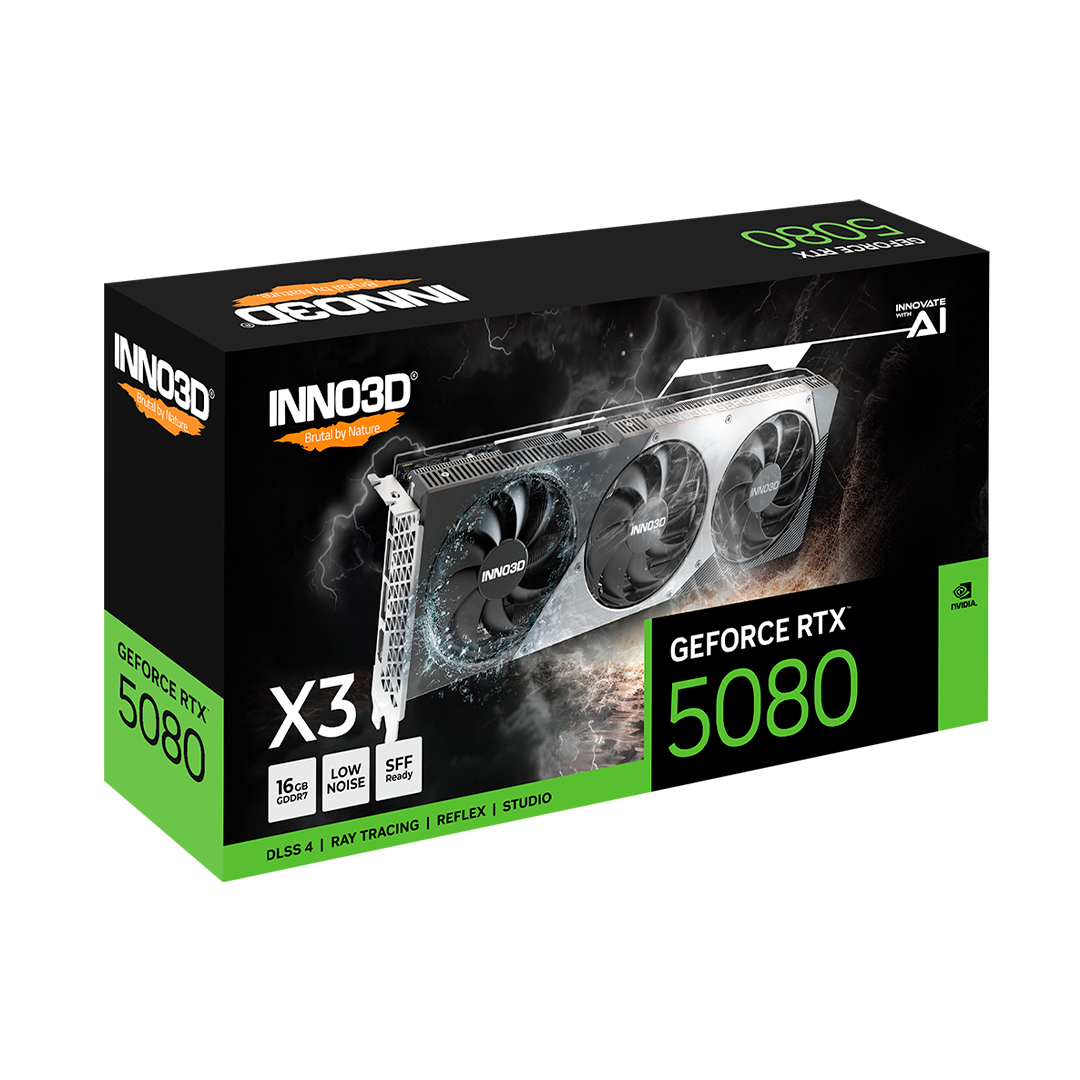 Tarjeta de Video Inno3D GeForce RTX 5080 X3 OC 16GB GDDR7 256-bit