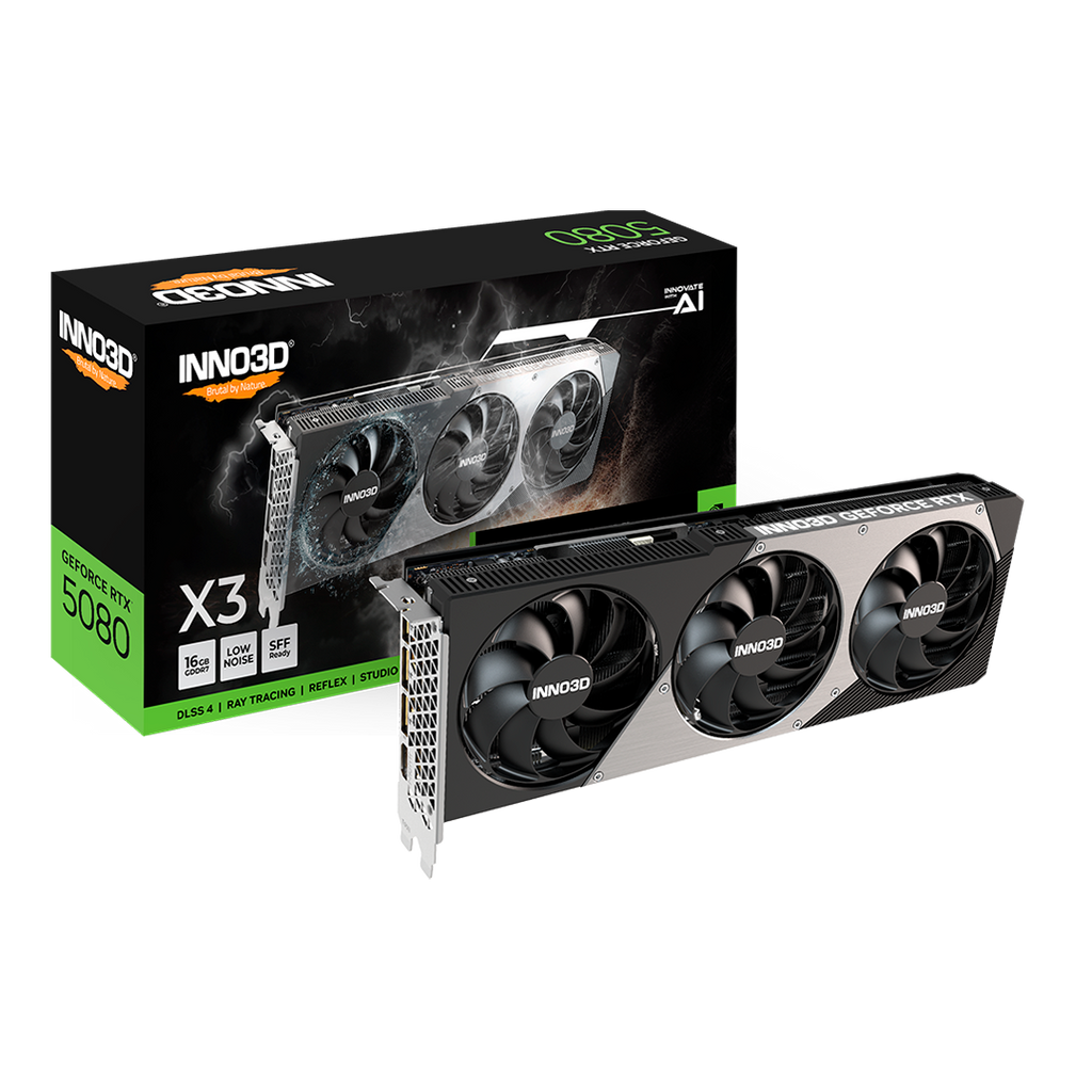 Tarjeta de Video Inno3D GeForce RTX 5080 X3 16GB GDDR7 256-bit