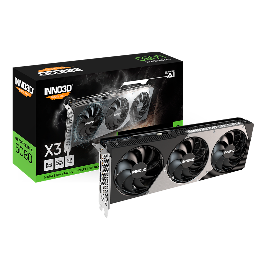 Tarjeta de Video Inno3D GeForce RTX 5080 X3 16GB GDDR7 256-bit