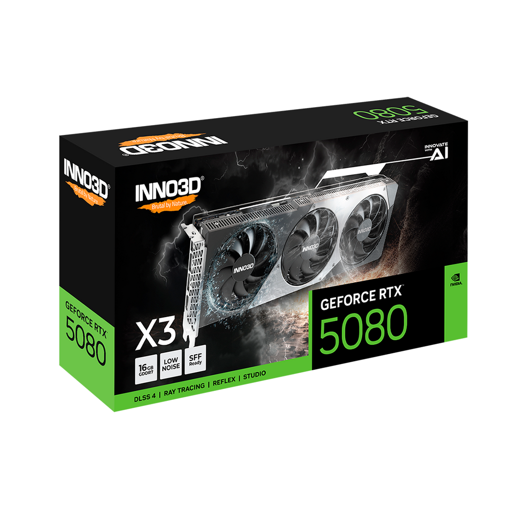 Tarjeta de Video Inno3D GeForce RTX 5080 X3 16GB GDDR7 256-bit
