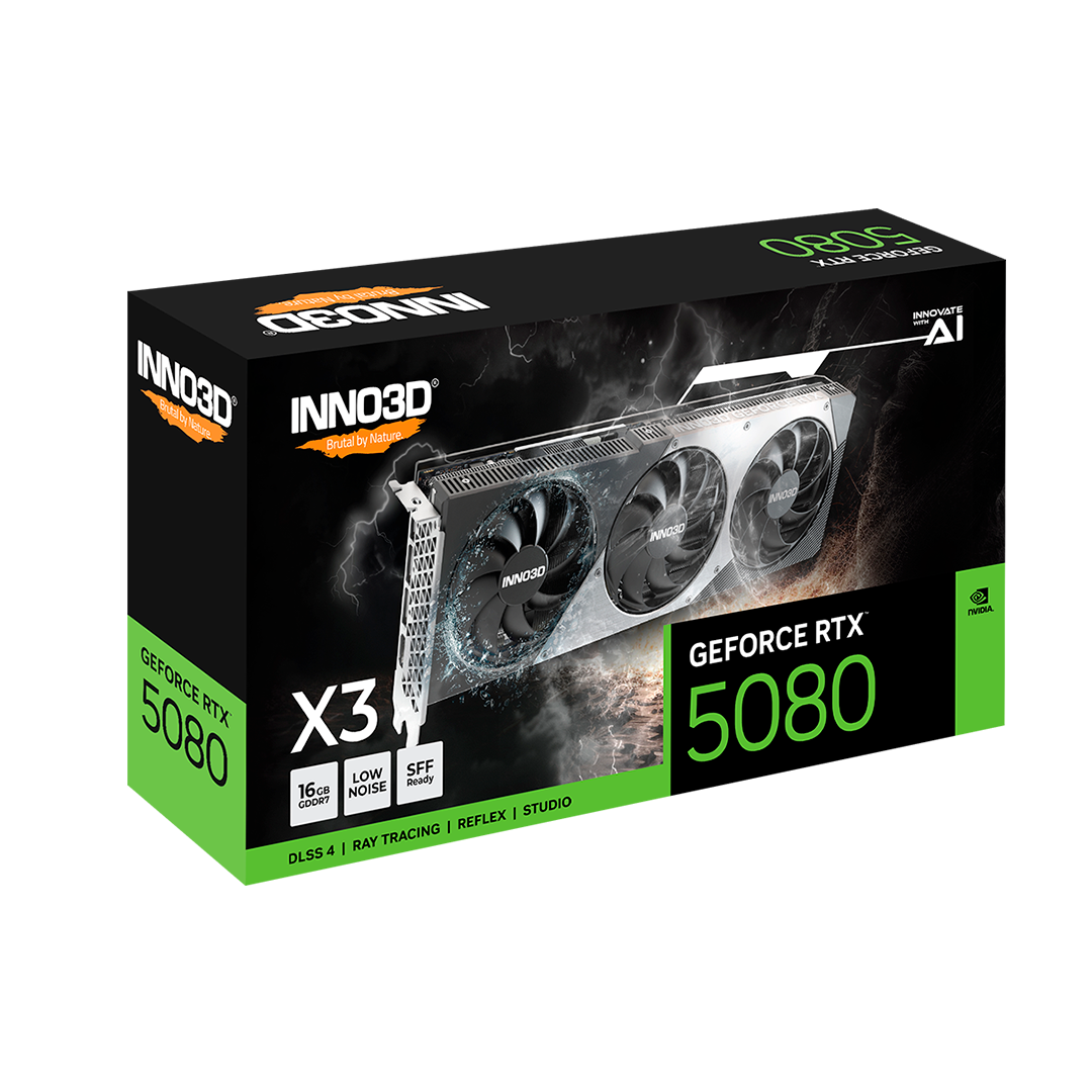 Tarjeta de Video Inno3D GeForce RTX 5080 X3 16GB GDDR7 256-bit
