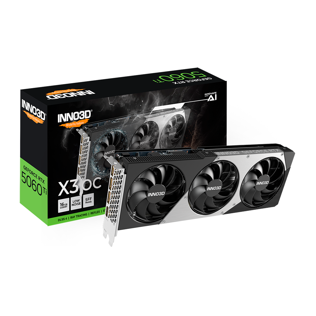 Tarjeta de Video Inno3D GeForce RTX 5060 Ti X3 OC 16GB GDDR7 128-bit