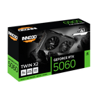 Tarjeta de Video Inno3D GeForce RTX 5060 Twin X2 OC 8GB GDDR7 128-bit