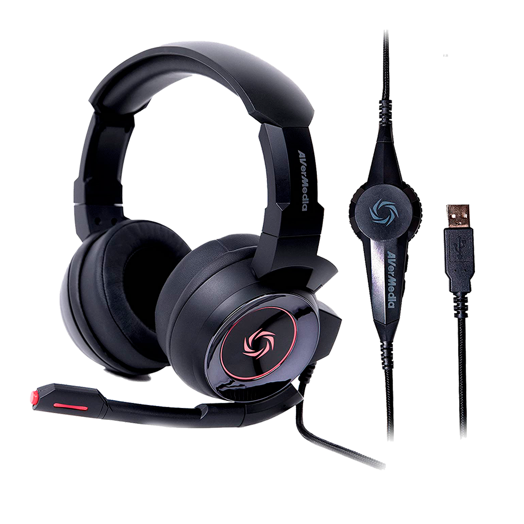 Audifono Avermedia Gh337 7.1  Negro, Usb