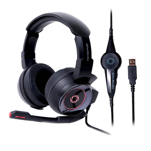 Audifono Avermedia Gh337 7.1  Negro, Usb