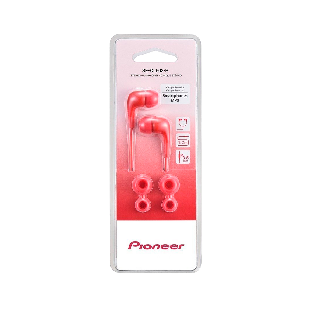 Audifono Pioneer Se-Cl502-R  3,5 Mm  Color Rojo