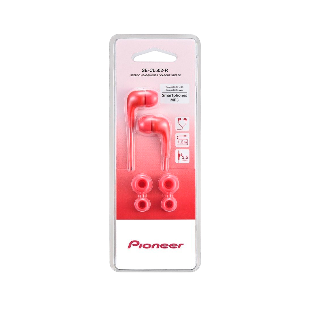 Audifono Pioneer Se-Cl502-R  3,5 Mm  Color Rojo