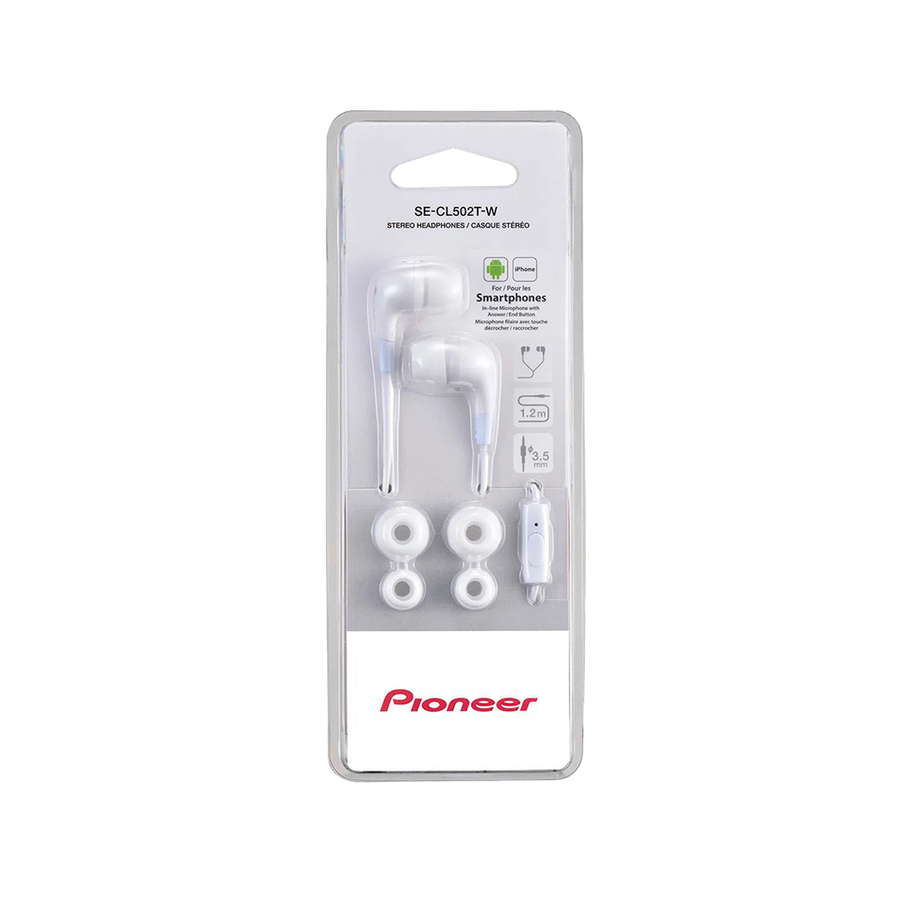 Audifono Pioneer Se-Cl502-W  3,5 Mm  Color Blanco