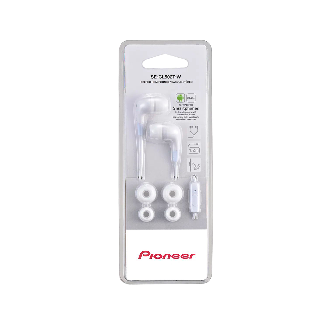 Audifono Pioneer Se-Cl502-W  3,5 Mm  Color Blanco
