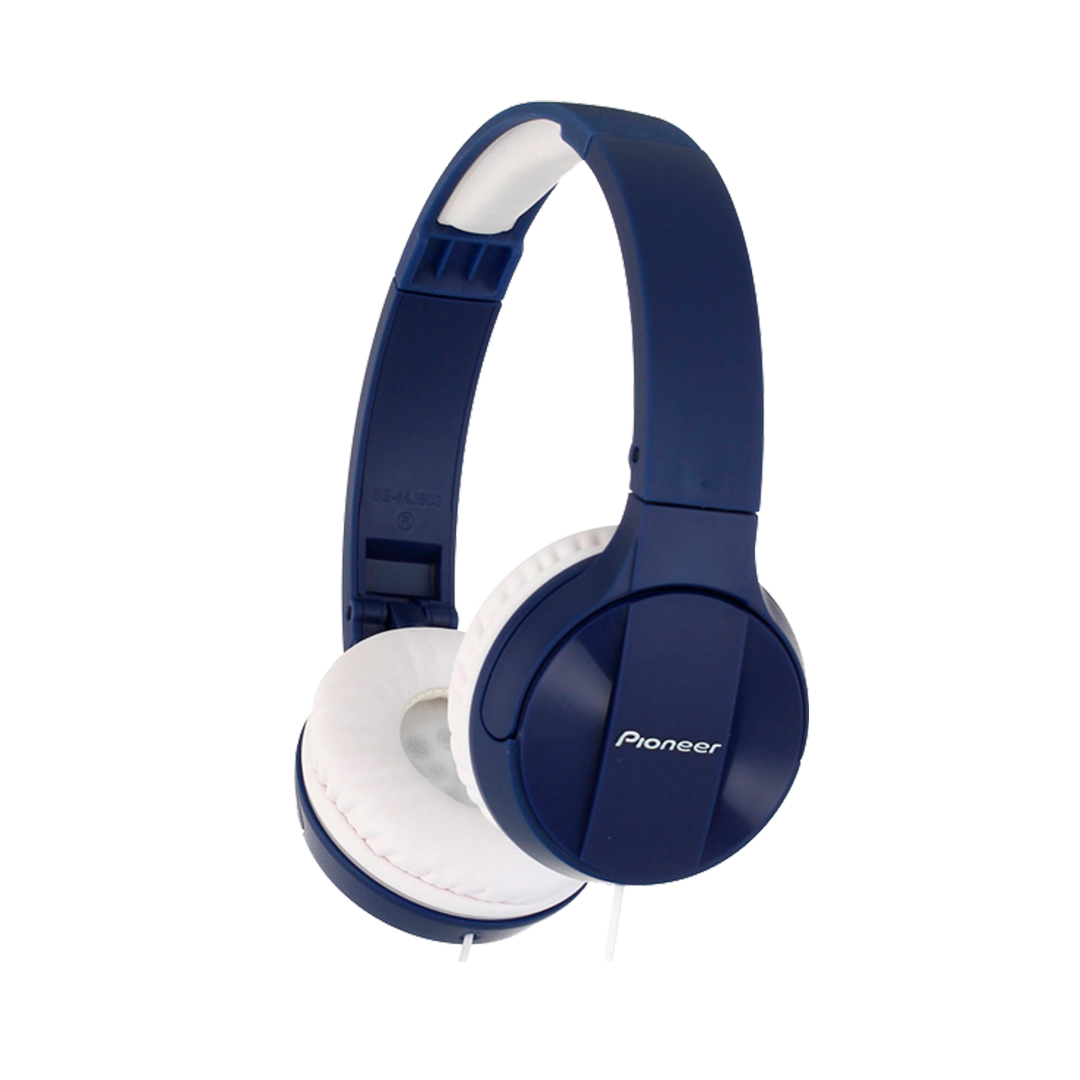 Audifono Pioneer Se-Mj503-L  Plegable Color Azul