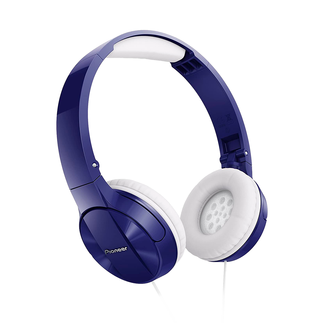 Audifono Pioneer Se-Mj503-L  Plegable Color Azul