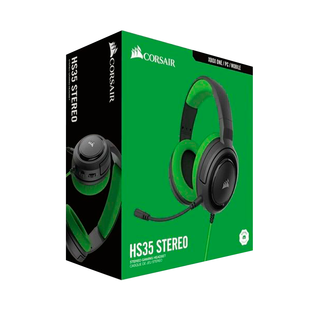 Audifono Corsair Hs35 Stereo Verde