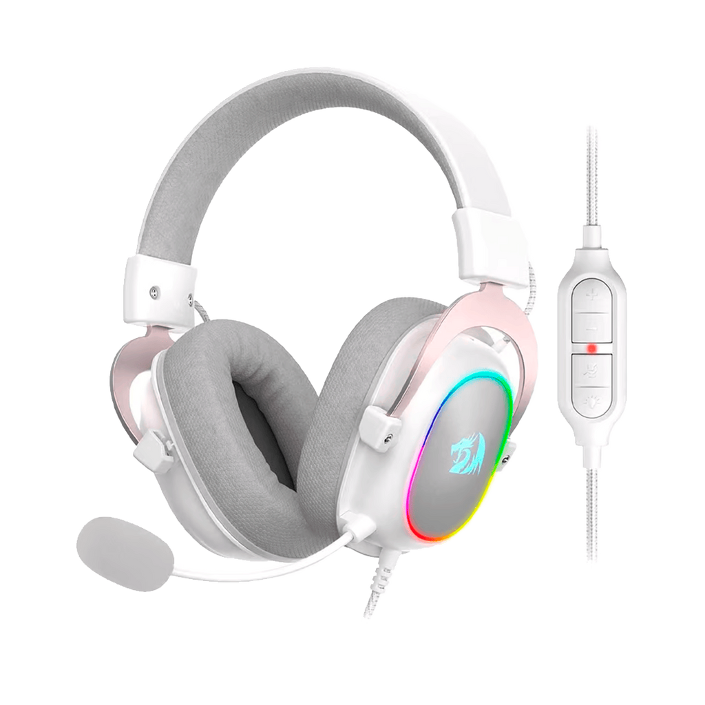 Audifono Redragon H510W-Rgb Zeus X 7.1 Virtual, Usb, Rgb, Blanco