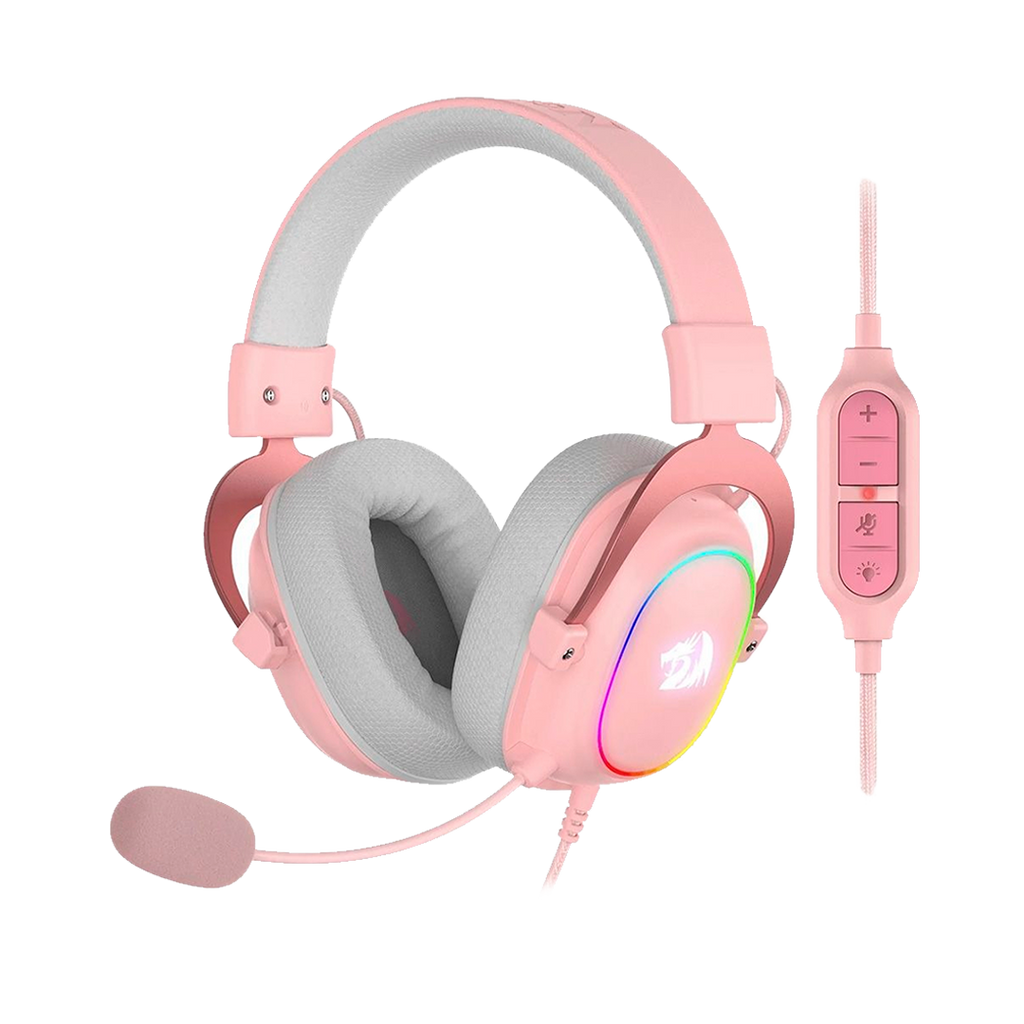 Audifono Redragon H510P Rgb Zeus X 7.1 Virtual, Usb, Rgb, Rosado