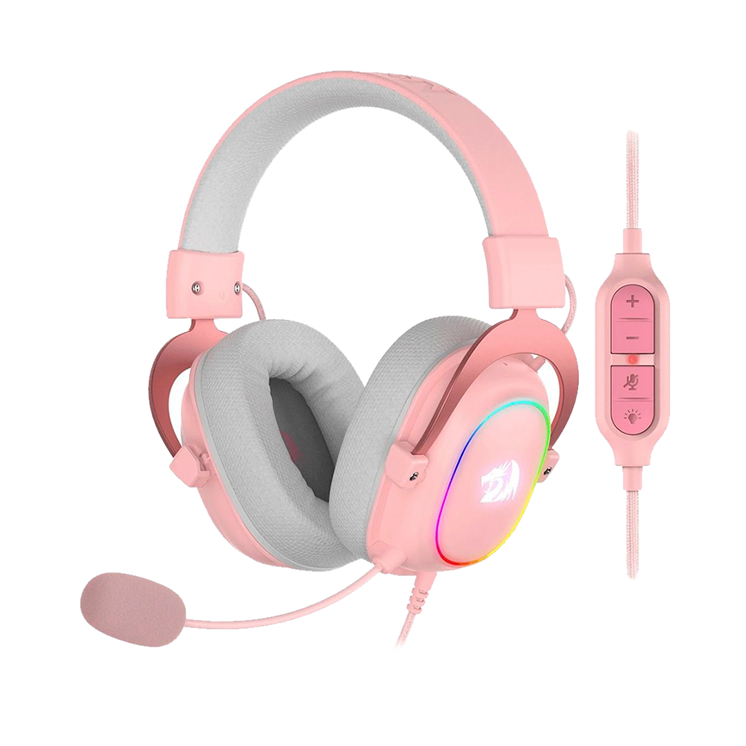 Audifono Redragon H510P Rgb Zeus X 7.1 Virtual, Usb, Rgb, Rosado